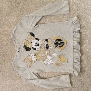 Disney Minnie and Daisy Glitter Long Sleeve Top